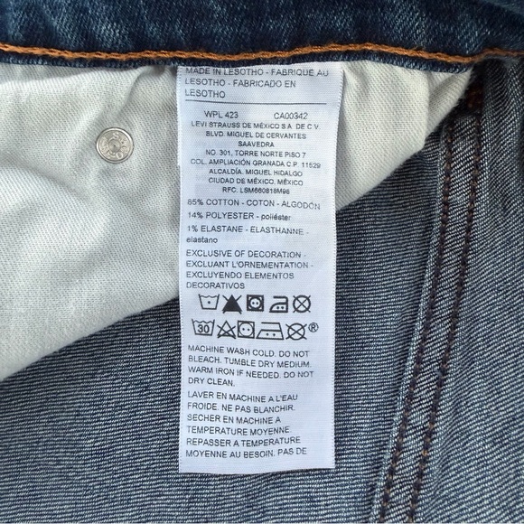 Denizen for LEVI’S 285 Relaxed Fit Straight Leg Stretch Blue Jeans ~ Men’s 42/30 - Picture 8 of 9